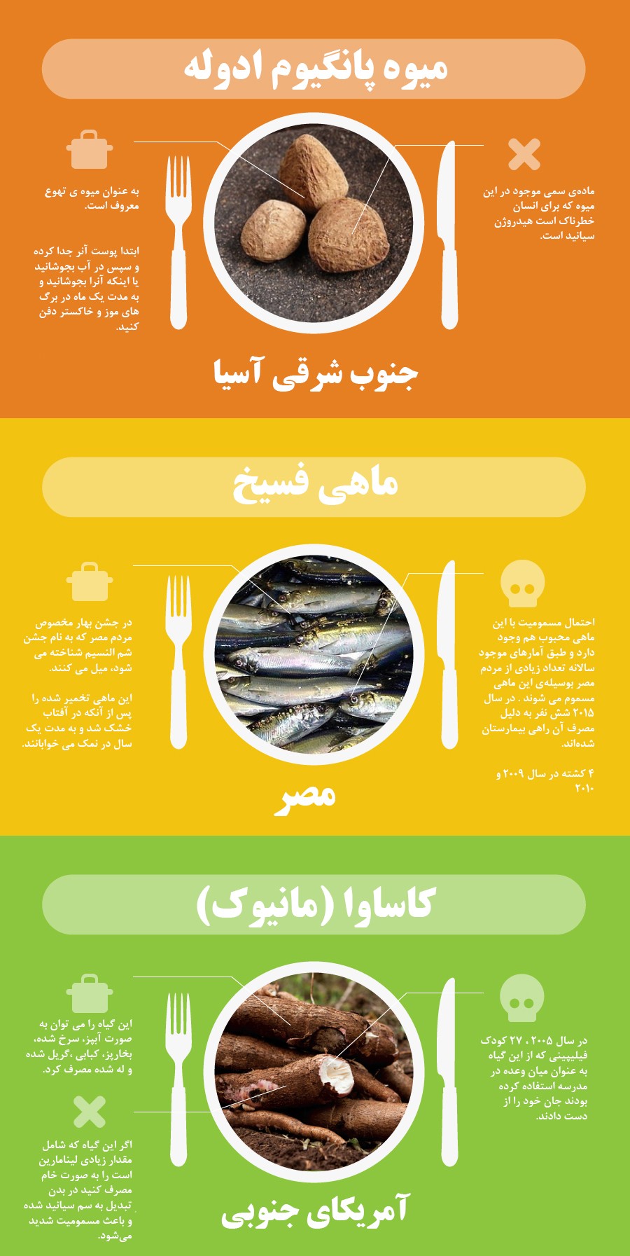 غذا های خطرناک دنیا